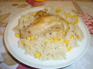 ленивый рис с курицей